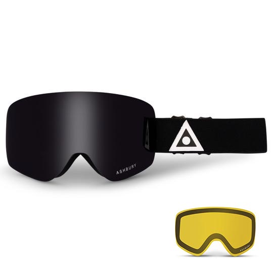 Bonus Yellow Lens Included NEW ASHBURY SONIC Goggles Protective Goggle Sleeve 